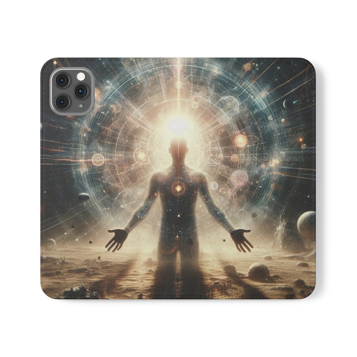 Celestial Flip Cases: Art Meets Protection for Your Phone (Emotional Alchemy Designs)