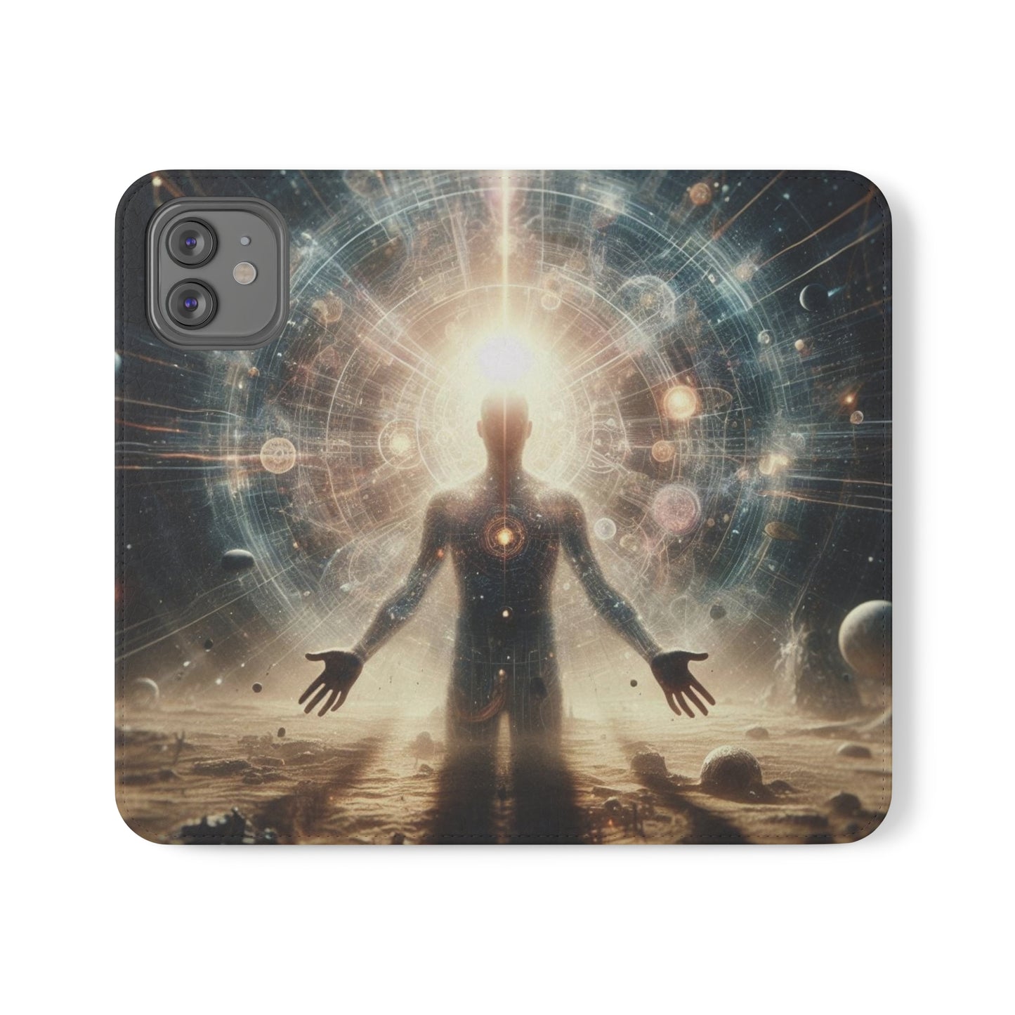 Celestial Flip Cases: Art Meets Protection for Your Phone (Emotional Alchemy Designs)