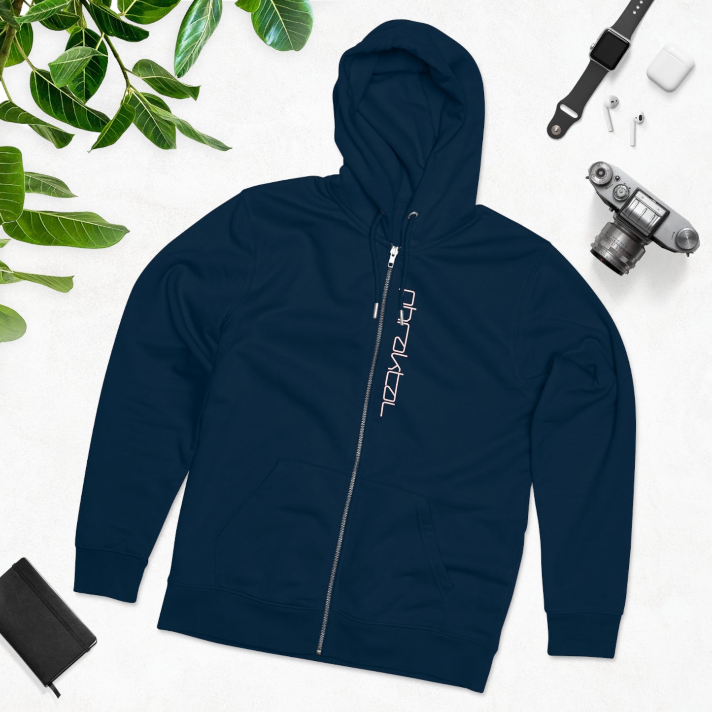 Elevate Your Eco-Fashion Game with the Phraktal Men's Cultivator Zip Hoodie