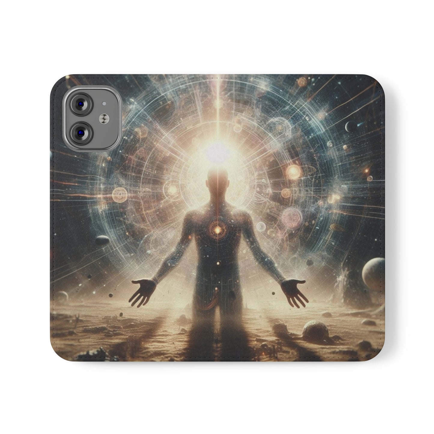 Celestial Flip Cases: Art Meets Protection for Your Phone (Emotional Alchemy Designs)