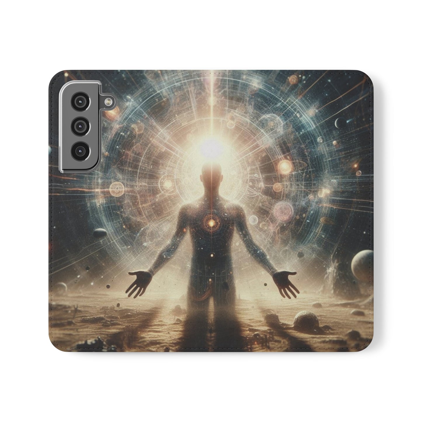 Celestial Flip Cases: Art Meets Protection for Your Phone (Emotional Alchemy Designs)