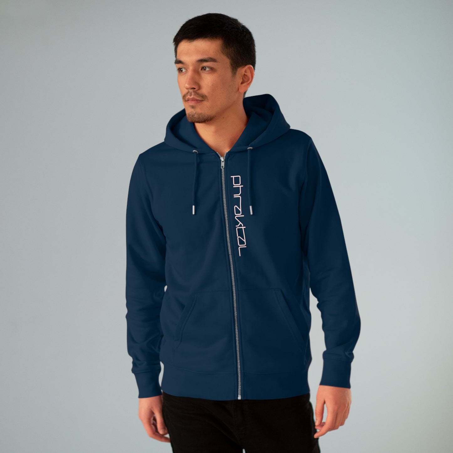 Elevate Your Eco-Fashion Game with the Phraktal Men's Cultivator Zip Hoodie