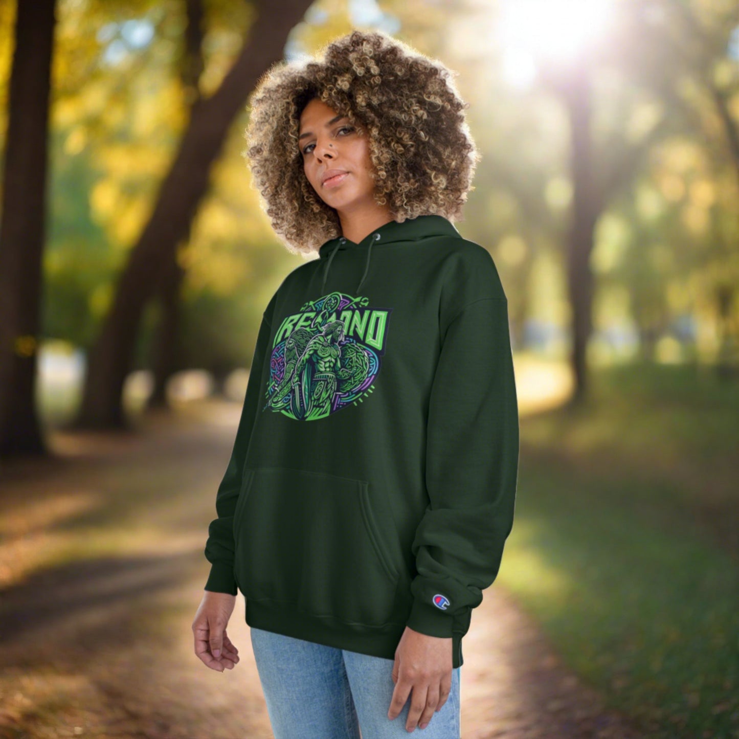 Rep Your Irish Pride in Eco-Comfort: Champion Celtic Legends Hoodie