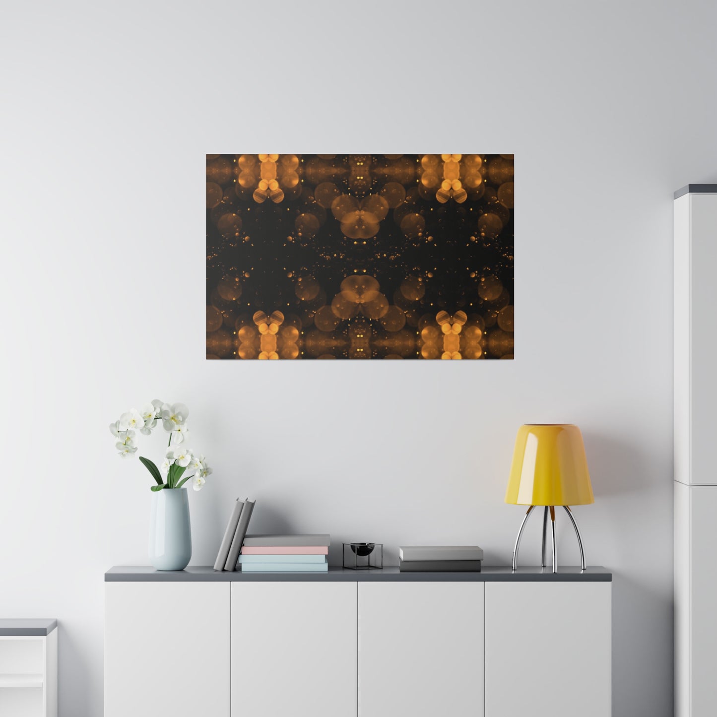 Elevate Your Space with Abstract Circular Art on Matte Canvas - Available in Multiple Sizes!