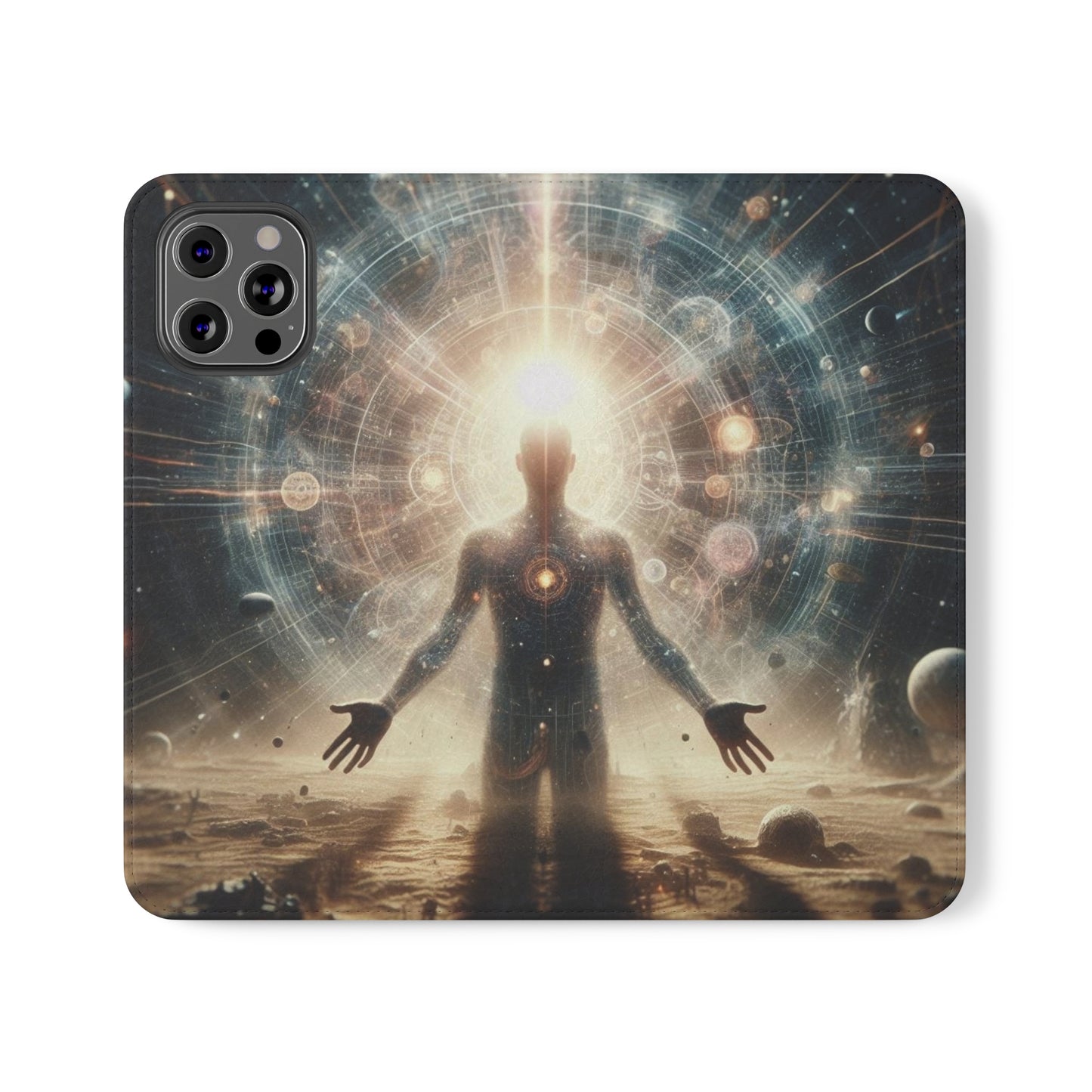 Celestial Flip Cases: Art Meets Protection for Your Phone (Emotional Alchemy Designs)