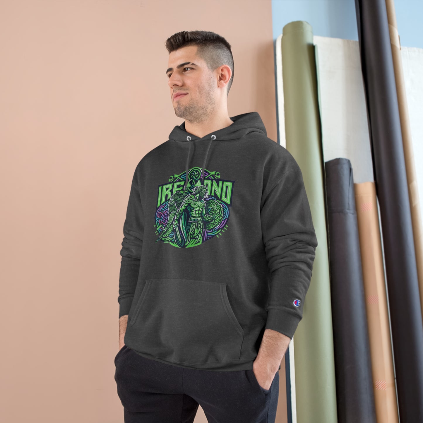 Rep Your Irish Pride in Eco-Comfort: Champion Celtic Legends Hoodie