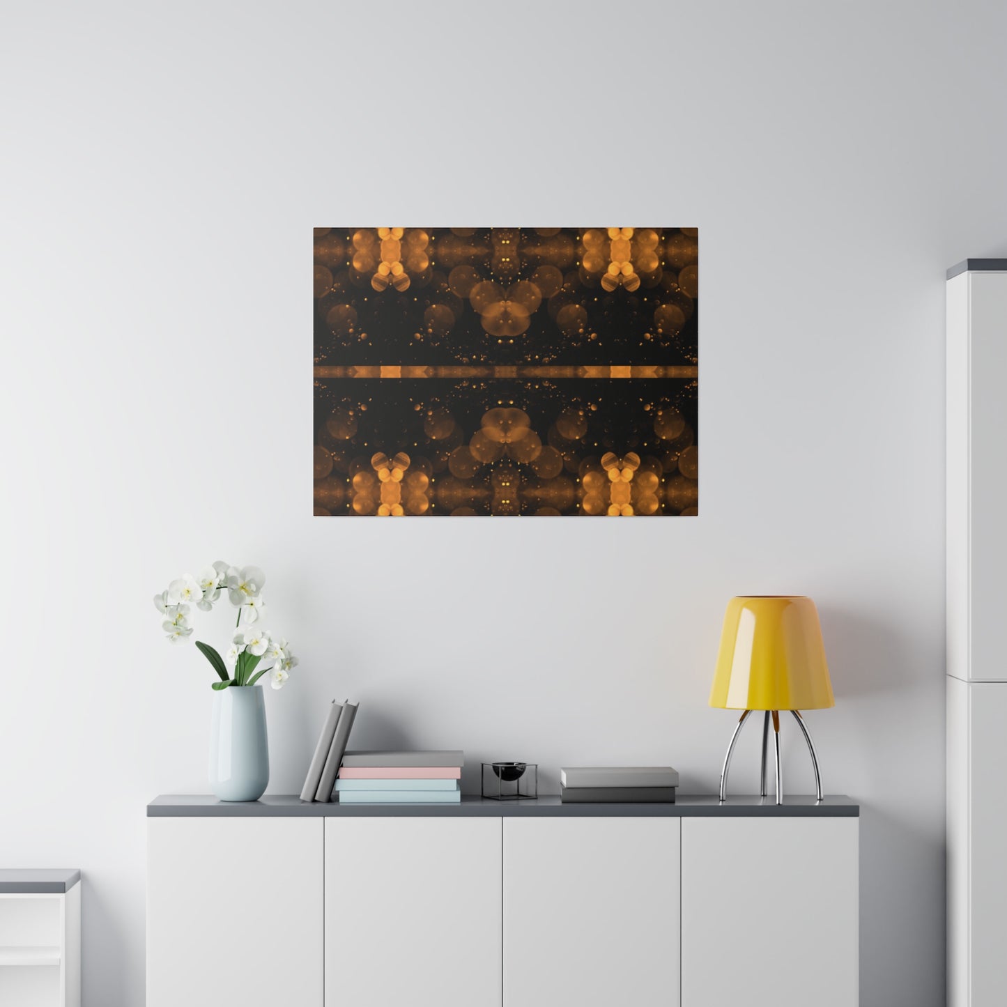 Elevate Your Space with Abstract Circular Art on Matte Canvas - Available in Multiple Sizes!