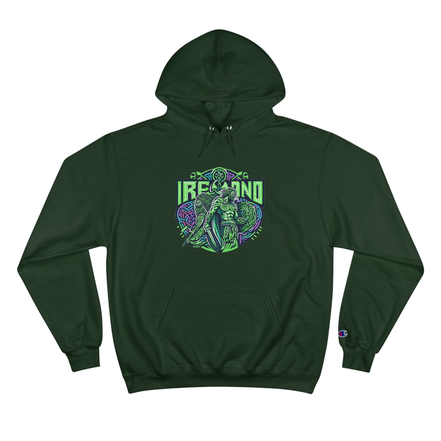 Rep Your Irish Pride in Eco-Comfort: Champion Celtic Legends Hoodie