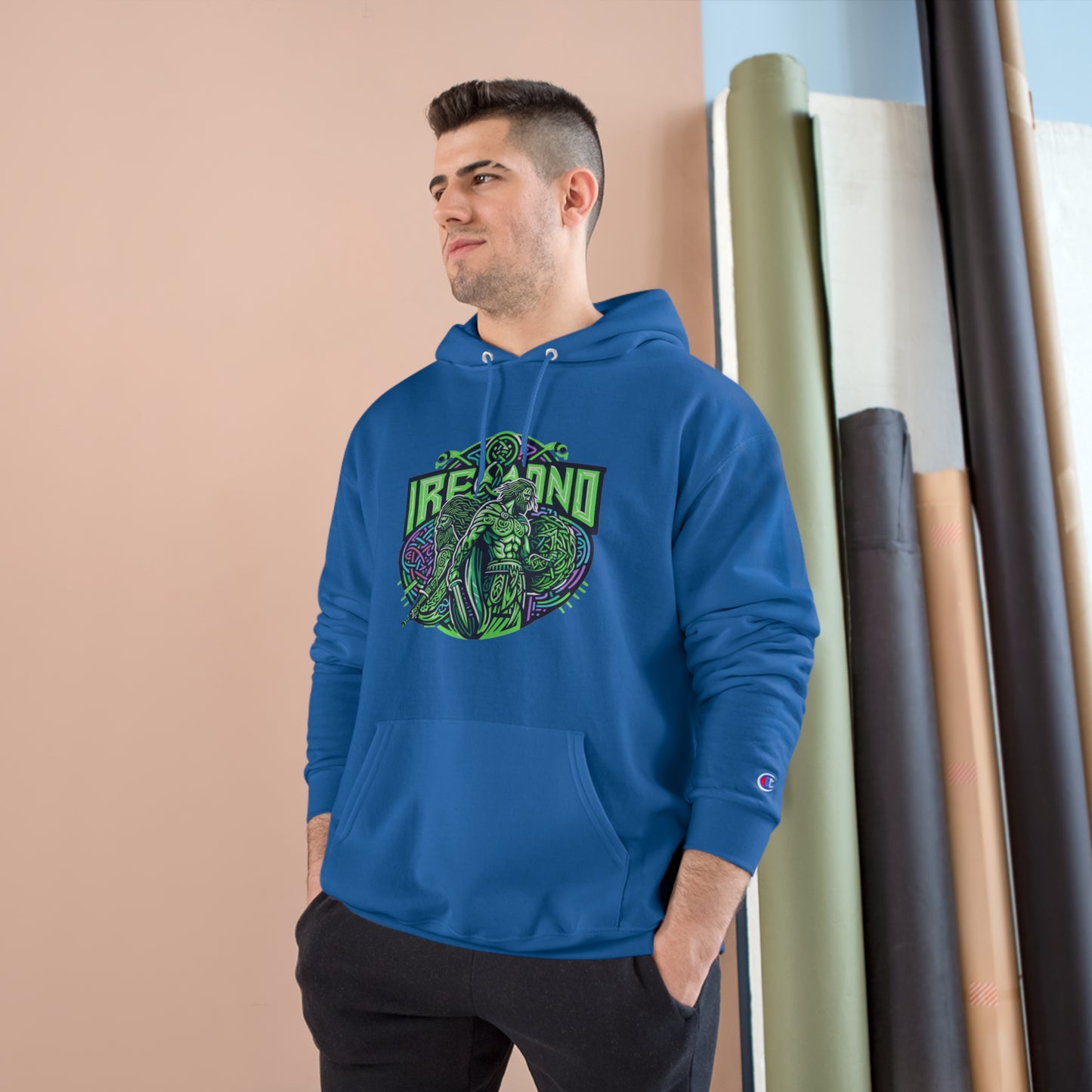 Rep Your Irish Pride in Eco-Comfort: Champion Celtic Legends Hoodie