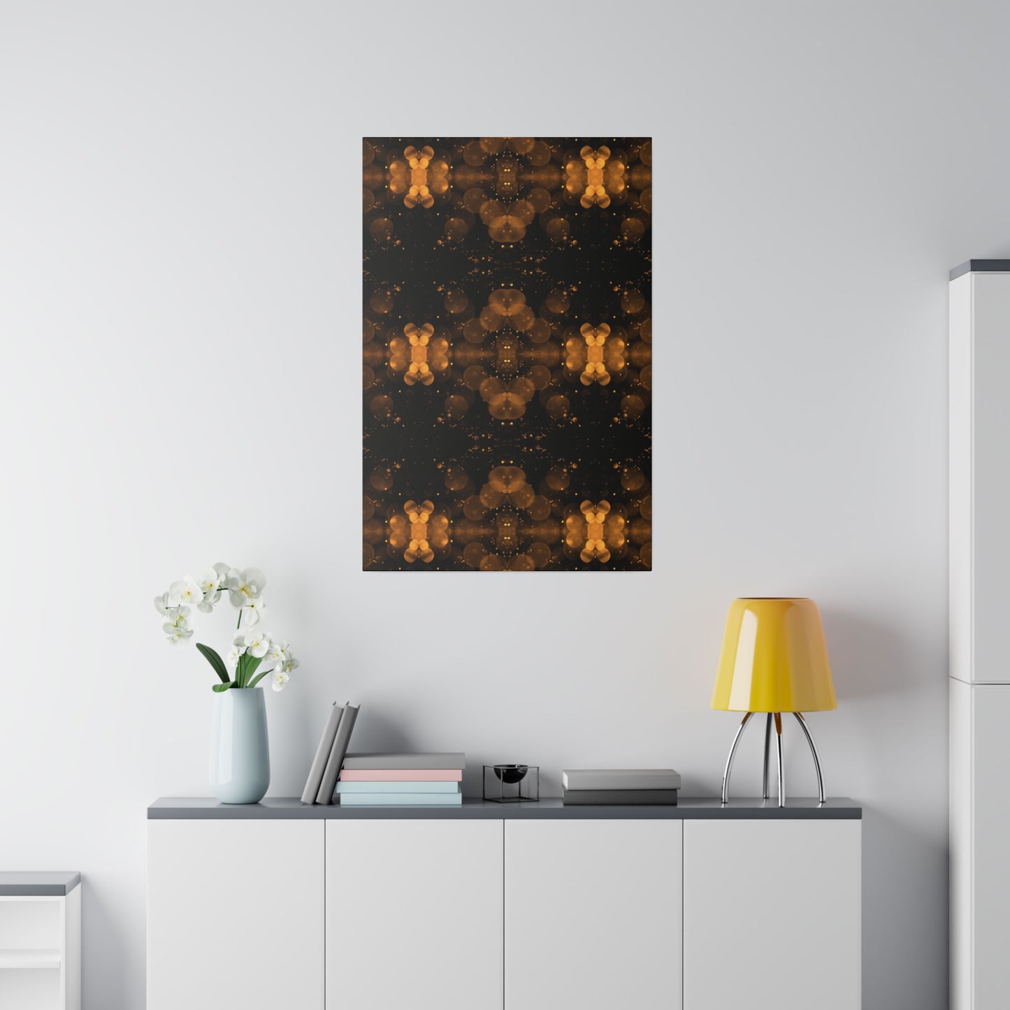 Elevate Your Space with Abstract Circular Art on Matte Canvas - Available in Multiple Sizes!