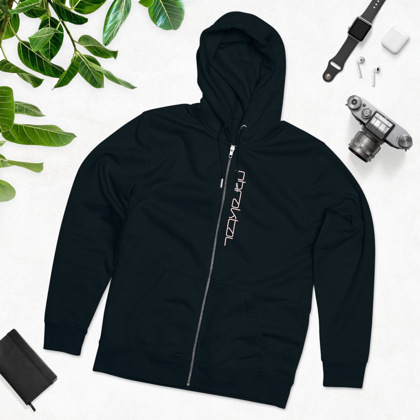 Elevate Your Eco-Fashion Game with the Phraktal Men's Cultivator Zip Hoodie