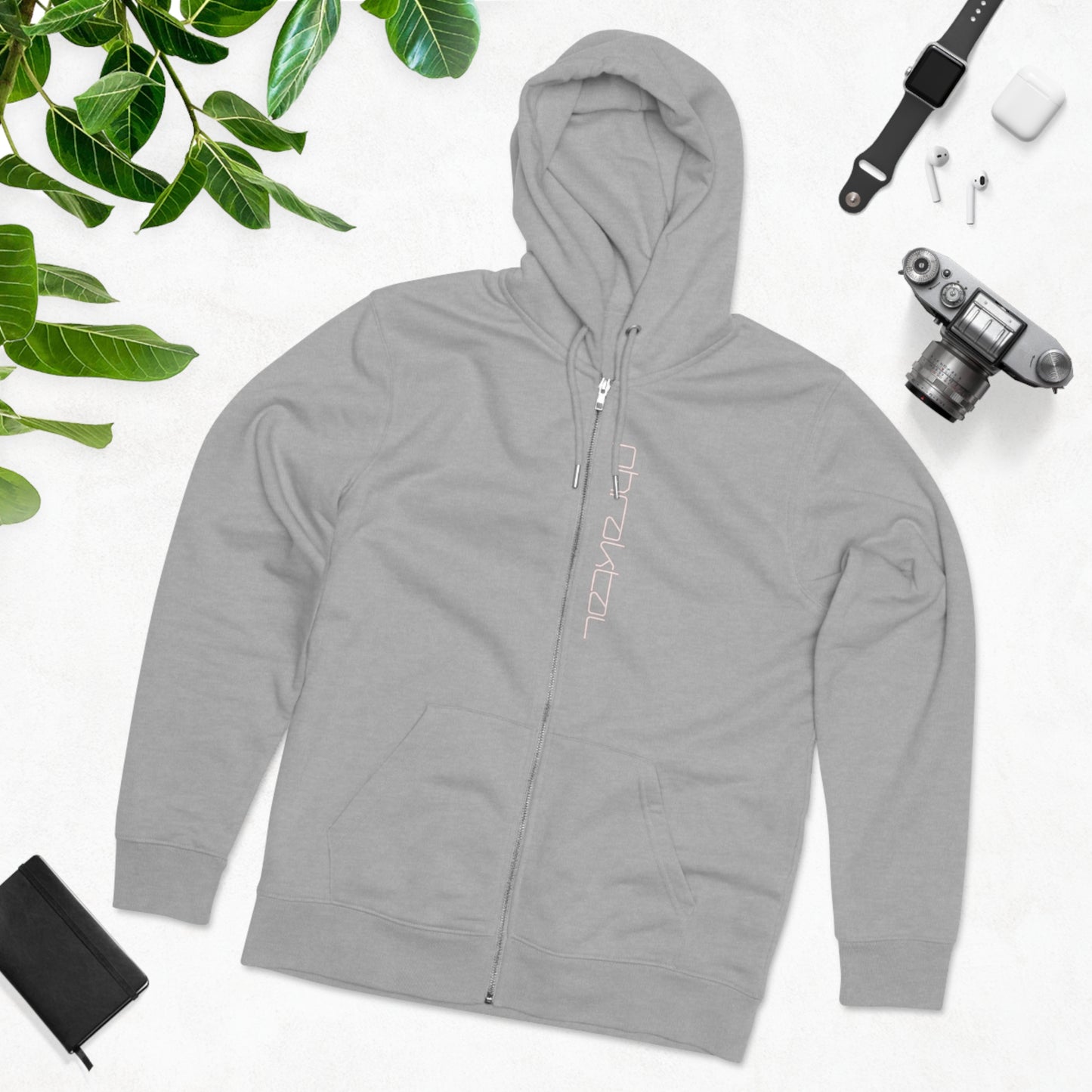 Elevate Your Eco-Fashion Game with the Phraktal Men's Cultivator Zip Hoodie