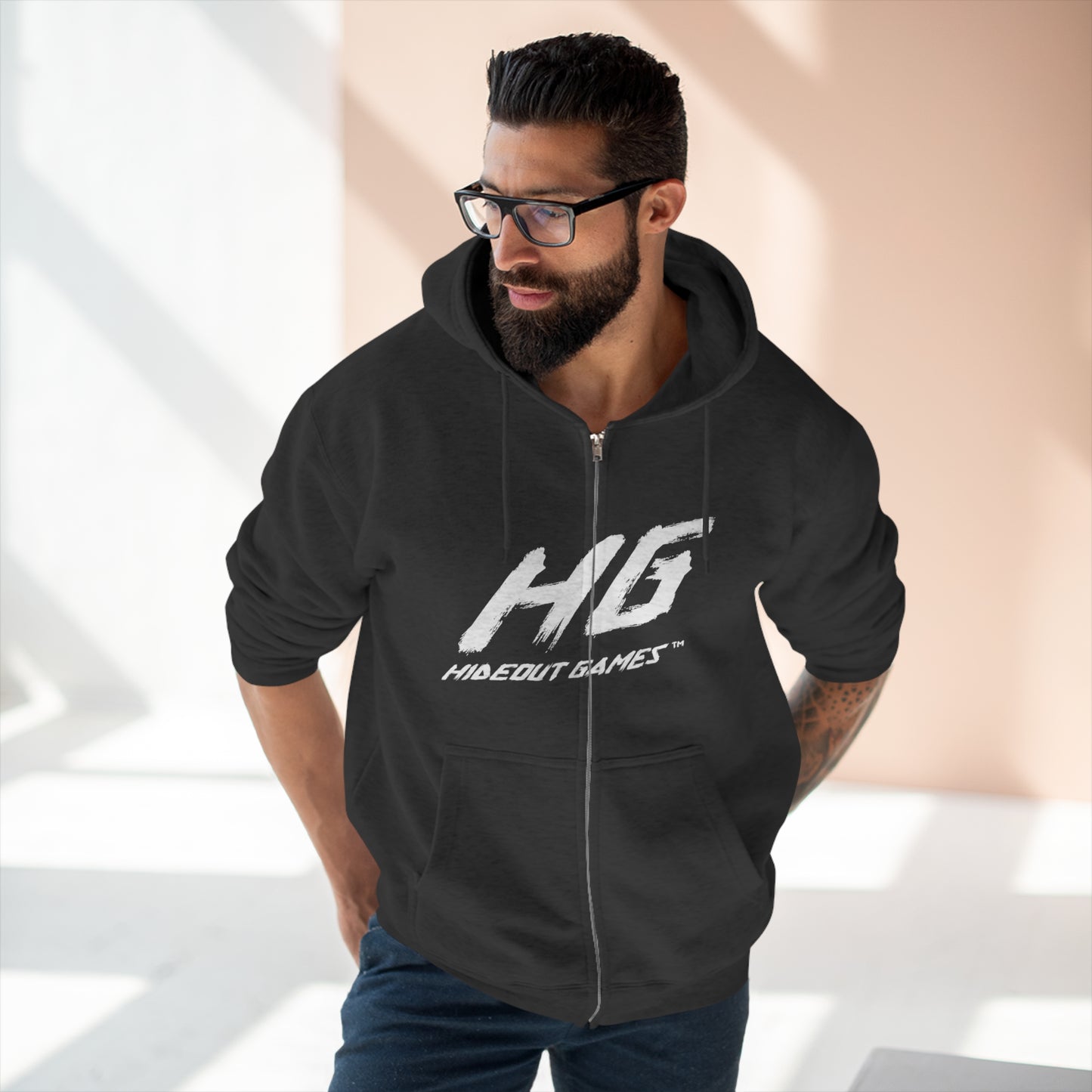 Hideout Games Unisex Zip Hoodie