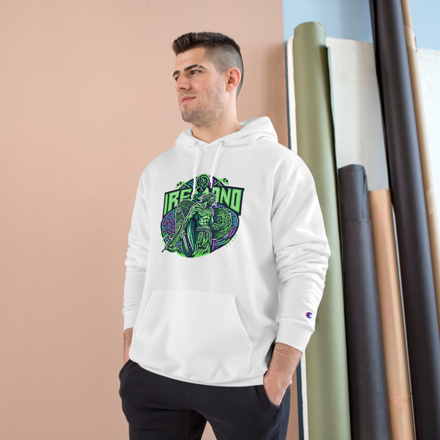 Rep Your Irish Pride in Eco-Comfort: Champion Celtic Legends Hoodie