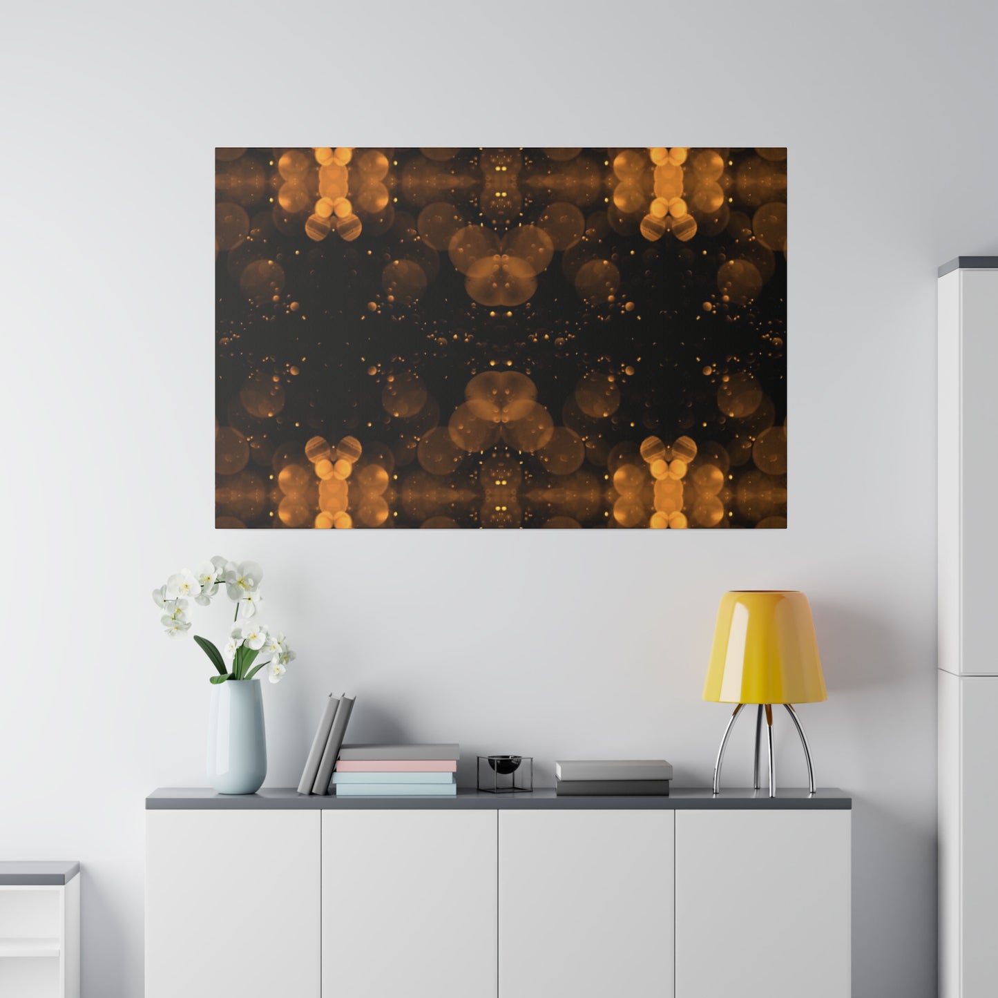 Elevate Your Space with Abstract Circular Art on Matte Canvas - Available in Multiple Sizes!