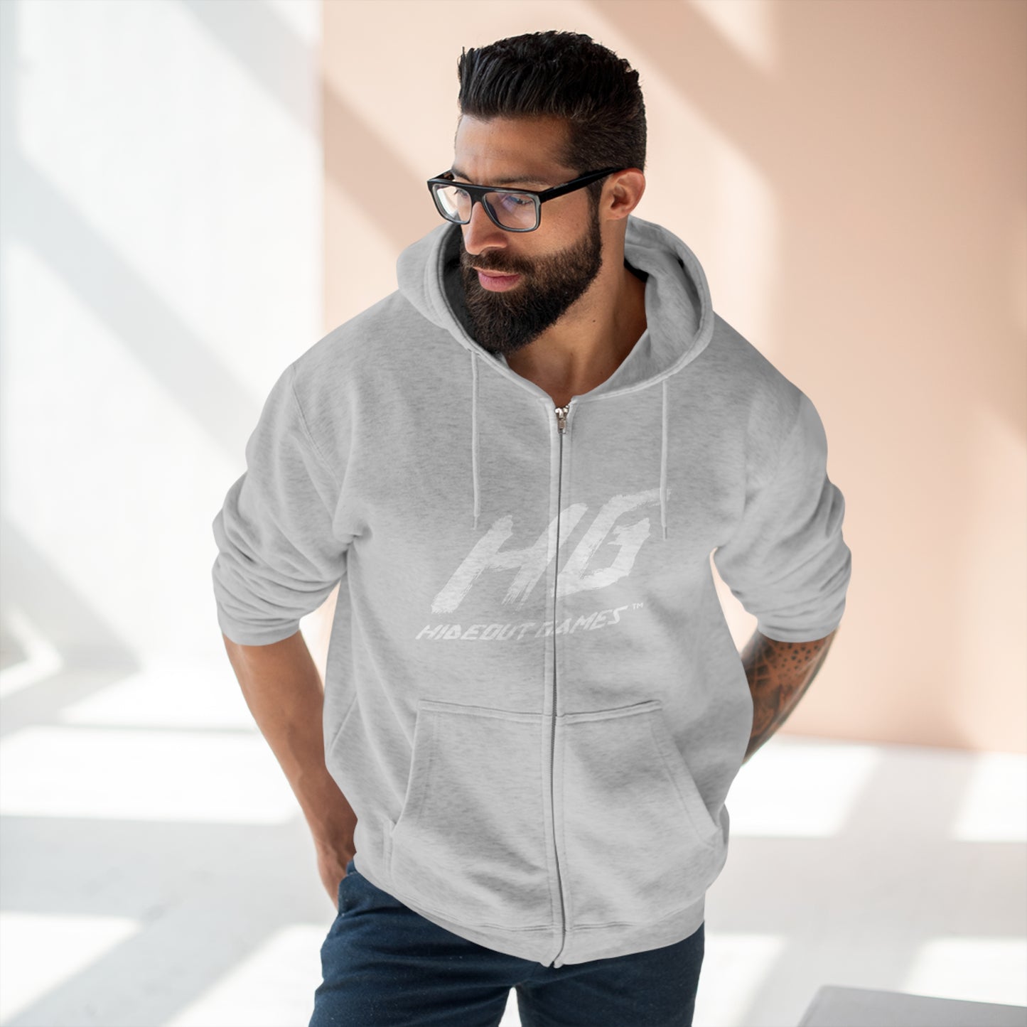 Hideout Games Unisex Zip Hoodie