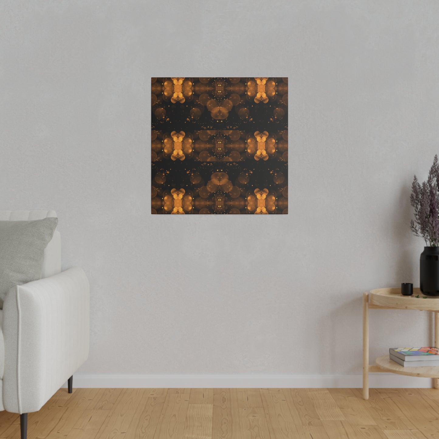 Elevate Your Space with Abstract Circular Art on Matte Canvas - Available in Multiple Sizes!