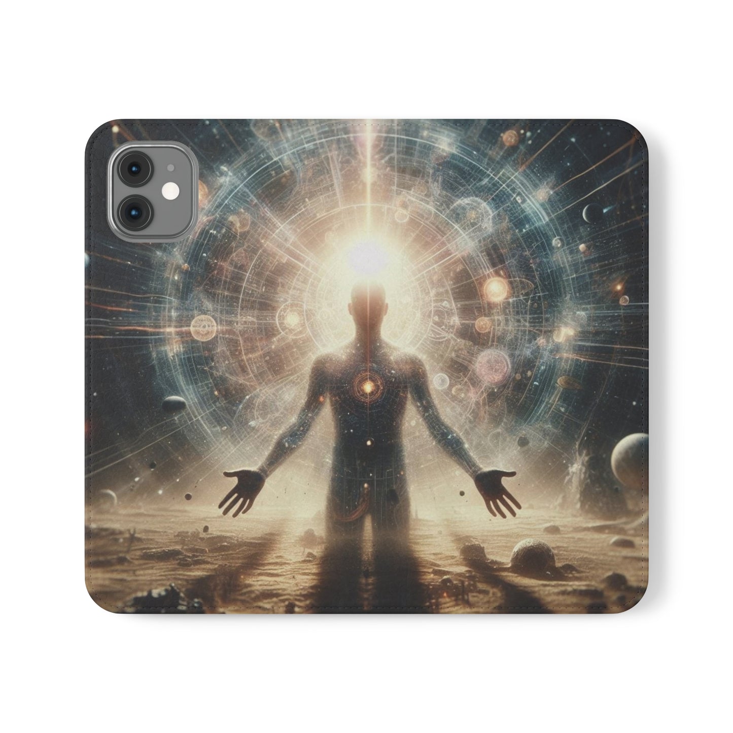 Celestial Flip Cases: Art Meets Protection for Your Phone (Emotional Alchemy Designs)