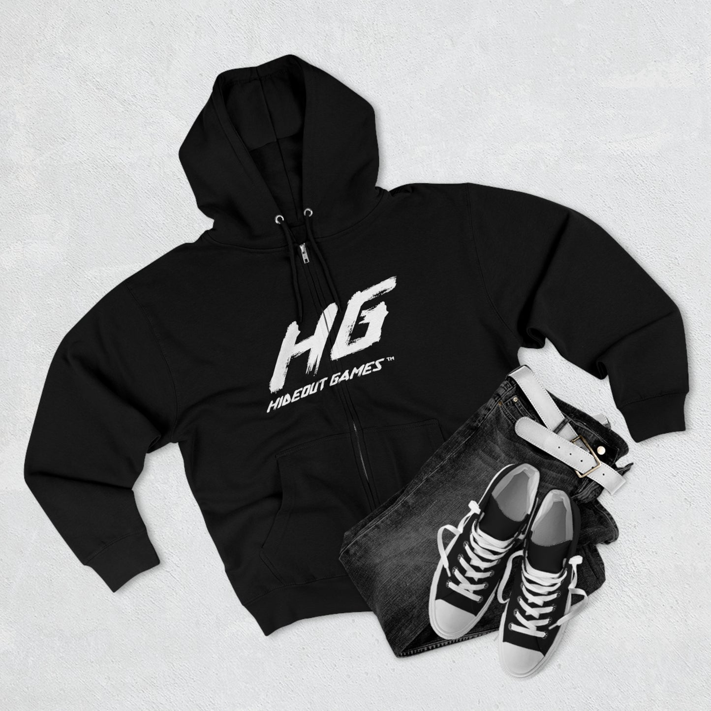 Hideout Games Unisex Zip Hoodie