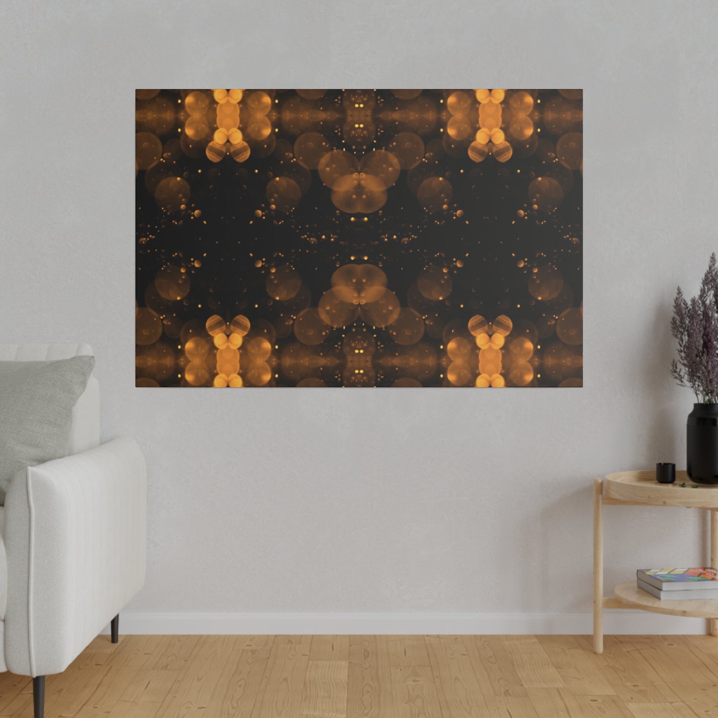 Elevate Your Space with Abstract Circular Art on Matte Canvas - Available in Multiple Sizes!