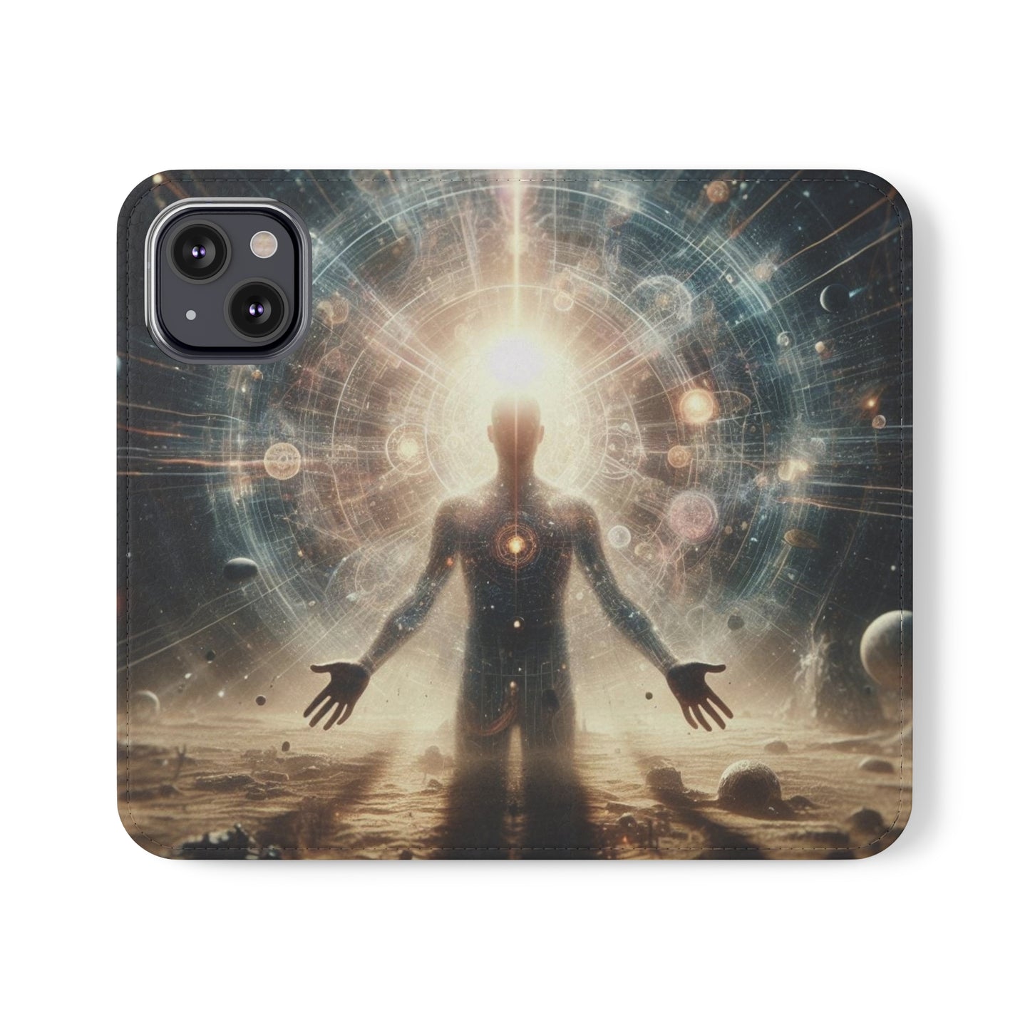 Celestial Flip Cases: Art Meets Protection for Your Phone (Emotional Alchemy Designs)