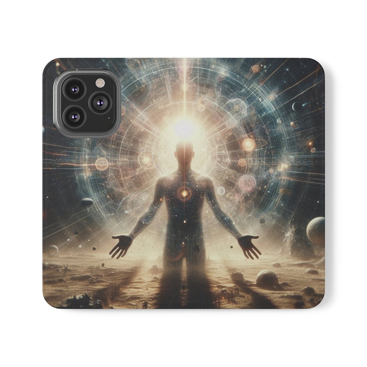 Celestial Flip Cases: Art Meets Protection for Your Phone (Emotional Alchemy Designs)