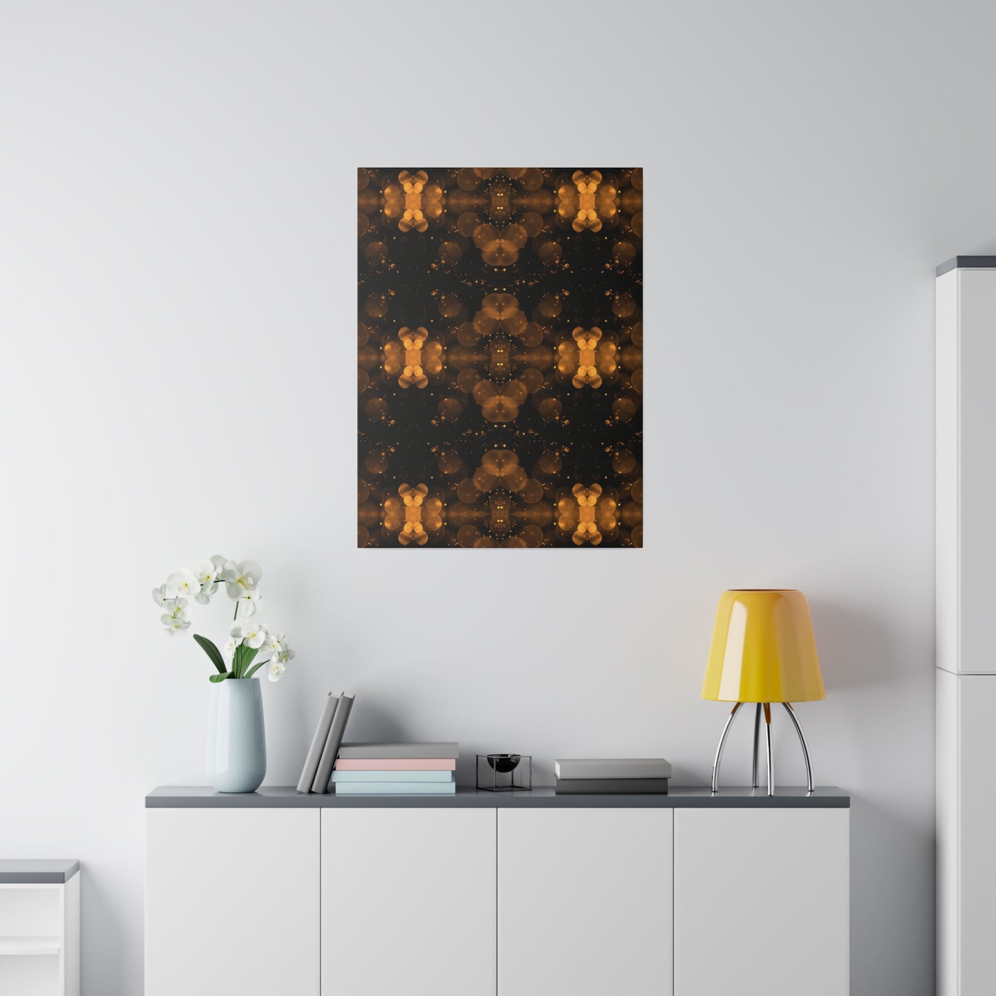 Elevate Your Space with Abstract Circular Art on Matte Canvas - Available in Multiple Sizes!