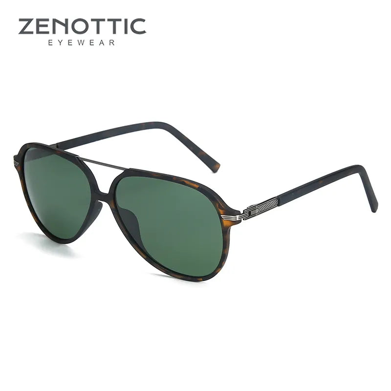 ZENOTTIC Aviator Polarized Sunglasses: Retro Style, Oversized Elegance, UV400 Protection