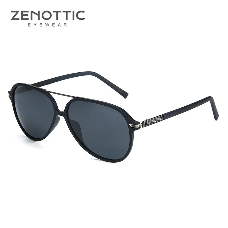 ZENOTTIC Aviator Polarized Sunglasses: Retro Style, Oversized Elegance, UV400 Protection