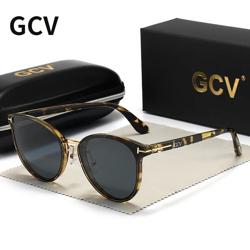 GCV Polarized Cat Eye Sunglasses - Elevate Your Style with Luxury and UV Protection