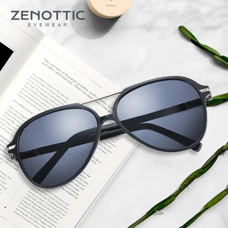 ZENOTTIC Aviator Polarized Sunglasses: Retro Style, Oversized Elegance, UV400 Protection