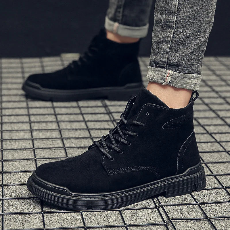 Step into Style and Comfort: Autumn Winter UNISEX Leather Ankle Boots