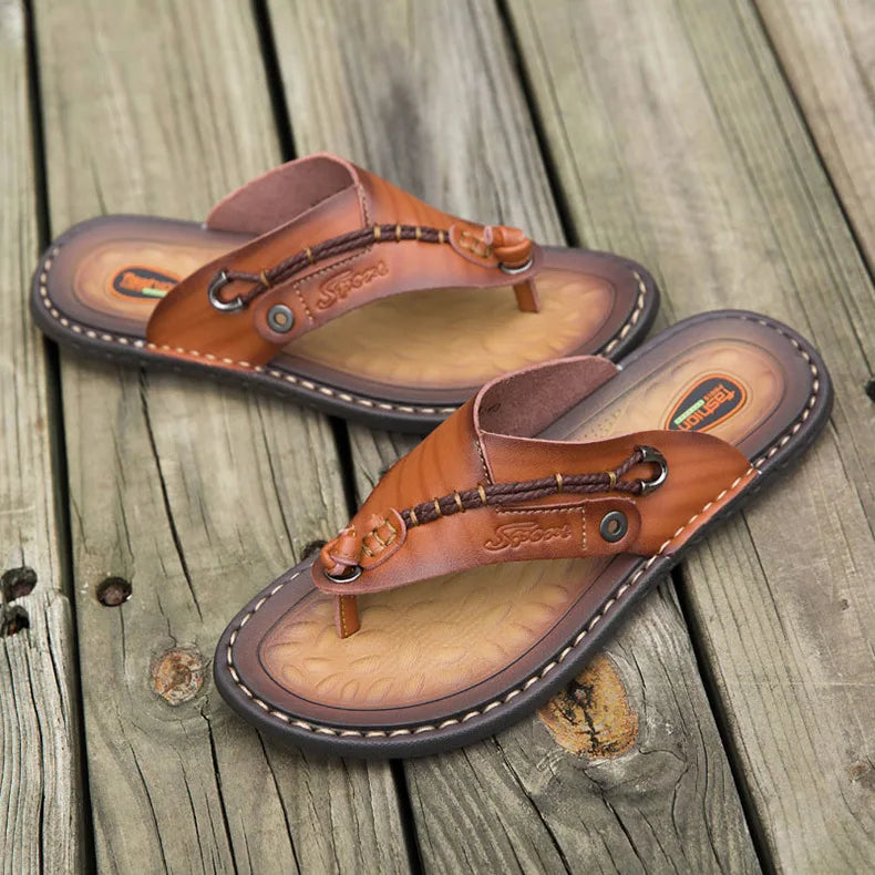 Handmade Leather Flip-flop Sandals