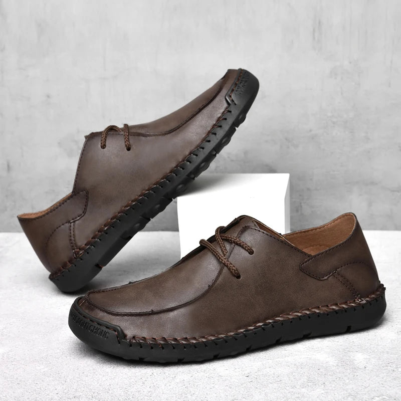 Step into Comfort and Style with Microfiber Leather Loafers for Men – Hand-Made, Super Soft!