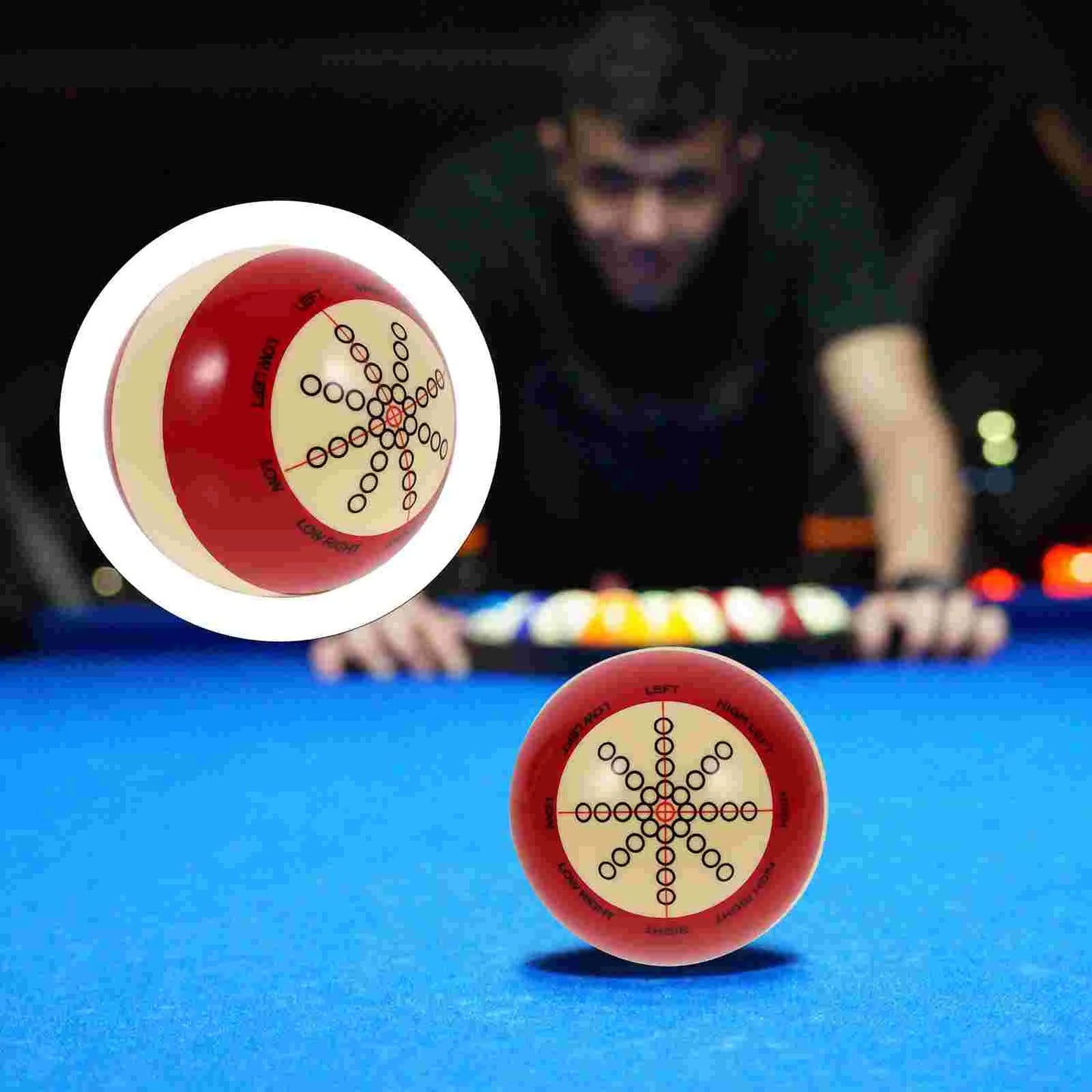 Resin Pool Training Cue Ball for Improved Snooker, Pool, Billiard Skills