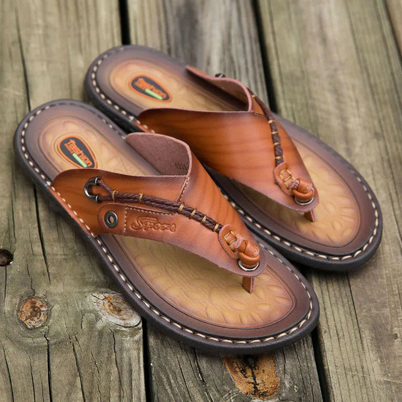 Handmade Leather Flip-flop Sandals