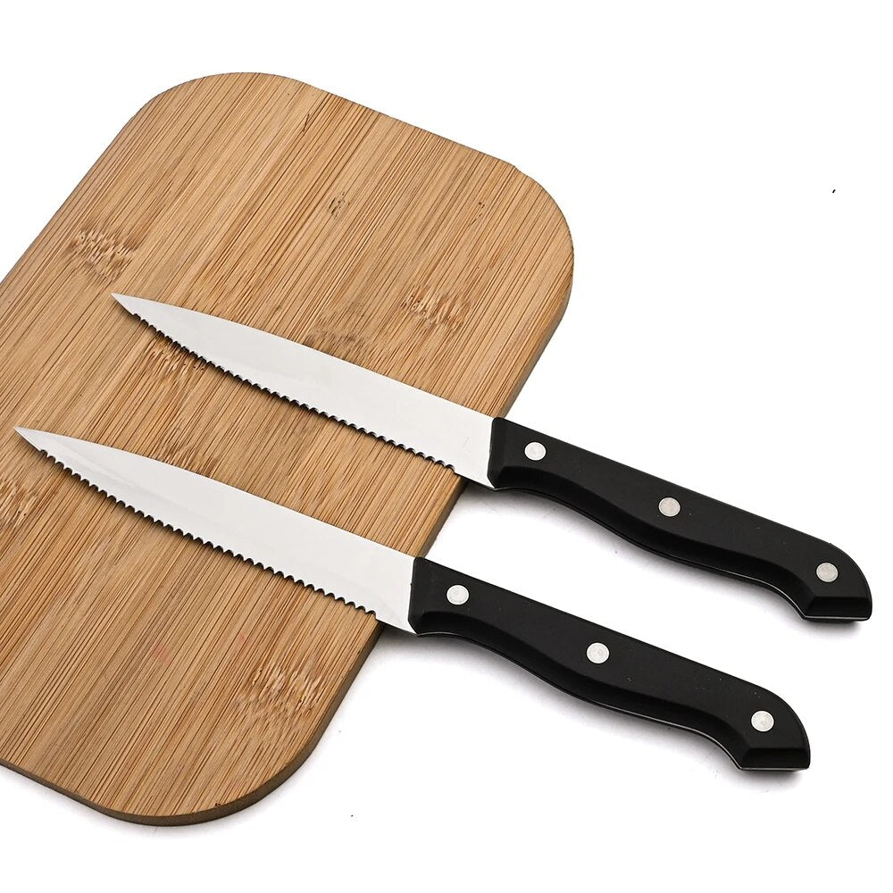 Elevate Your Dining Experience with AJOYOUS 6-Piece Stainless Steel Steak Knife Set