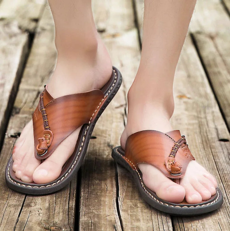 Handmade Leather Flip-flop Sandals