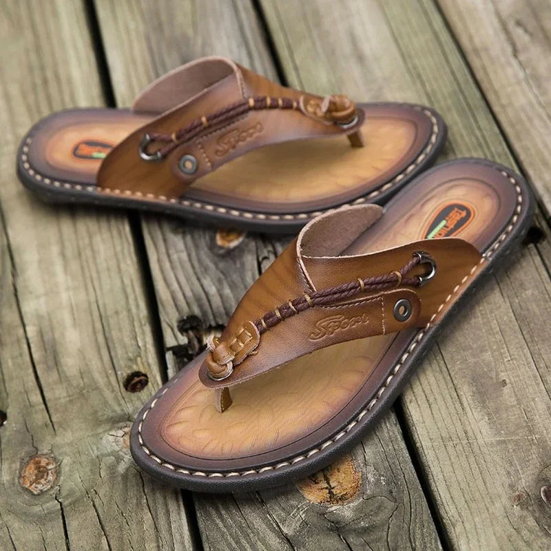 Handmade Leather Flip-flop Sandals