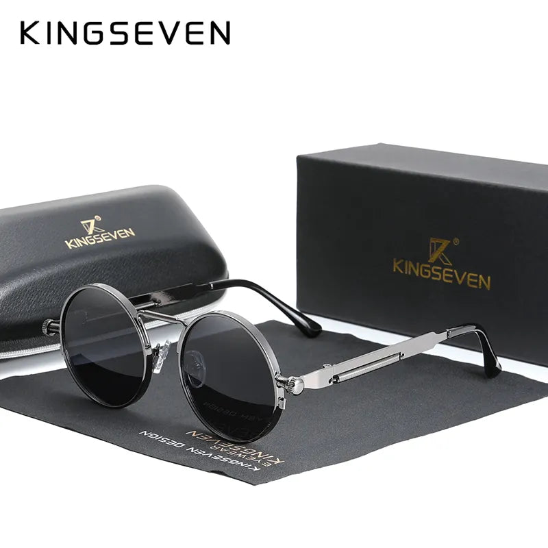 Embrace Timeless Elegance with KINGSEVEN Gothic Steampunk Unisex Sunglasses