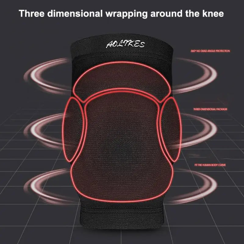 Sports Knee Pads Men Woman Sponge Anti-collision Kneepads Volleyball Hip-hop Dance Thickened Protective Kneepads Ski Leggings