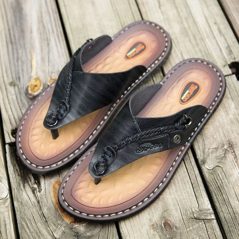 Handmade Leather Flip-flop Sandals