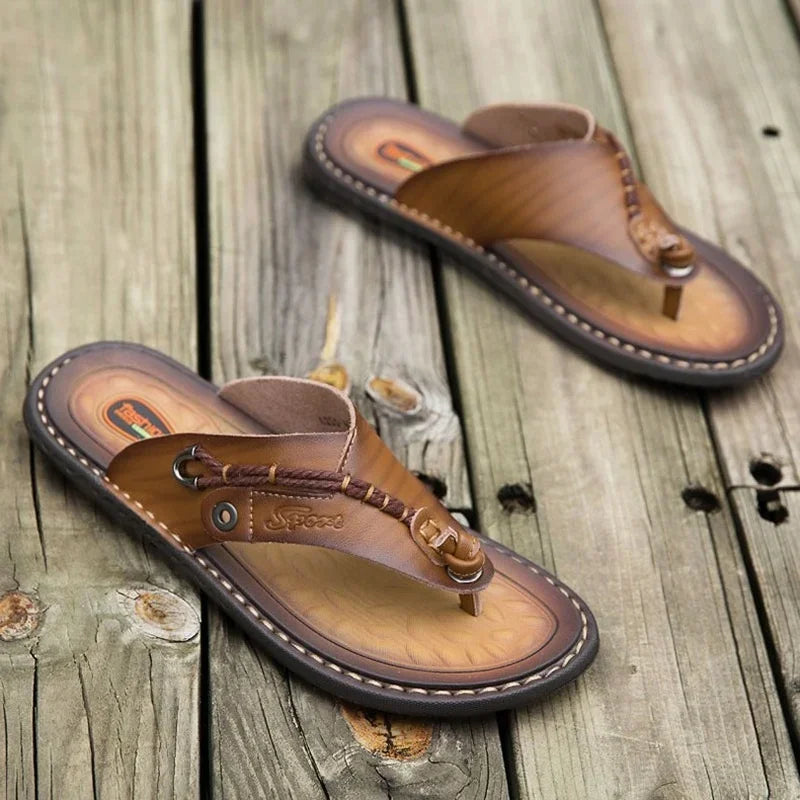 Handmade Leather Flip-flop Sandals