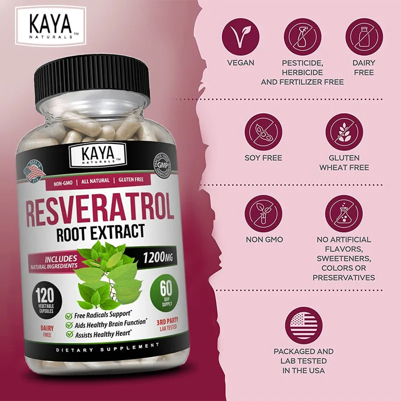 Resveratrol Capsules - Heart Health & Antioxidant Support