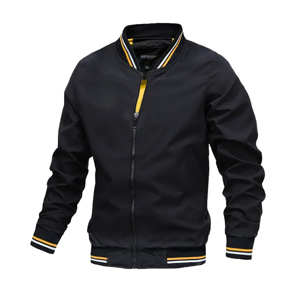 Men's Casual Bomber Jacket – Spring/Autumn Windbreaker Pilot Coat