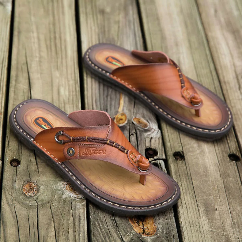 Handmade Leather Flip-flop Sandals