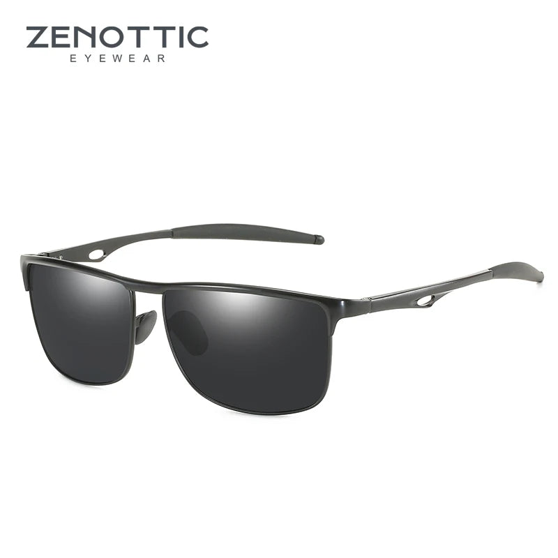 ZENOTTIC Metal Men Sunglasses Polarized UV400 Protection for Driving Fishing Hiking Golf Everyday Use