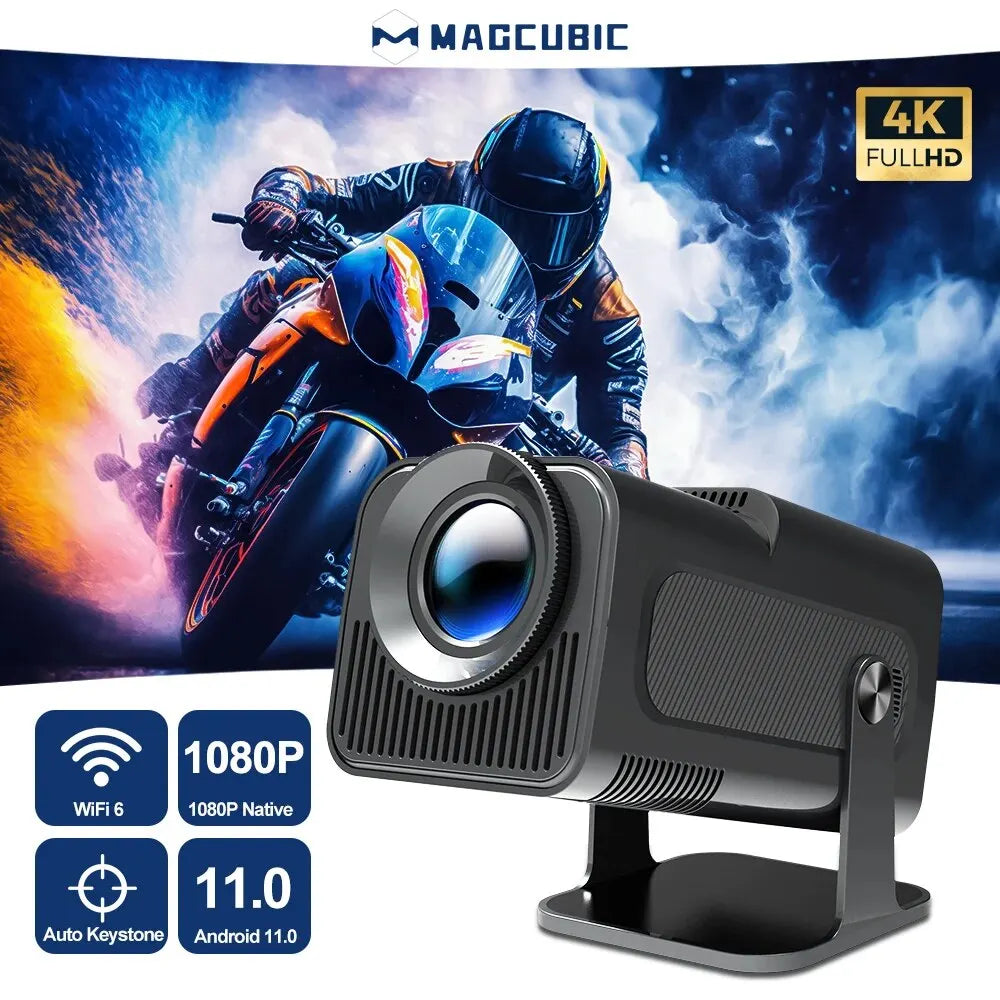 Magcubic Android 11 Full HD Projector with 4K Support - Portable Cinema Experience