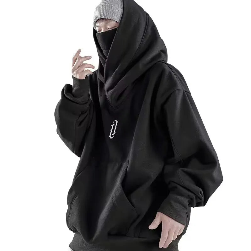 High Collar Hip Hop Street-wear Hoodies - Fashionable Loose Unisex Sweaters