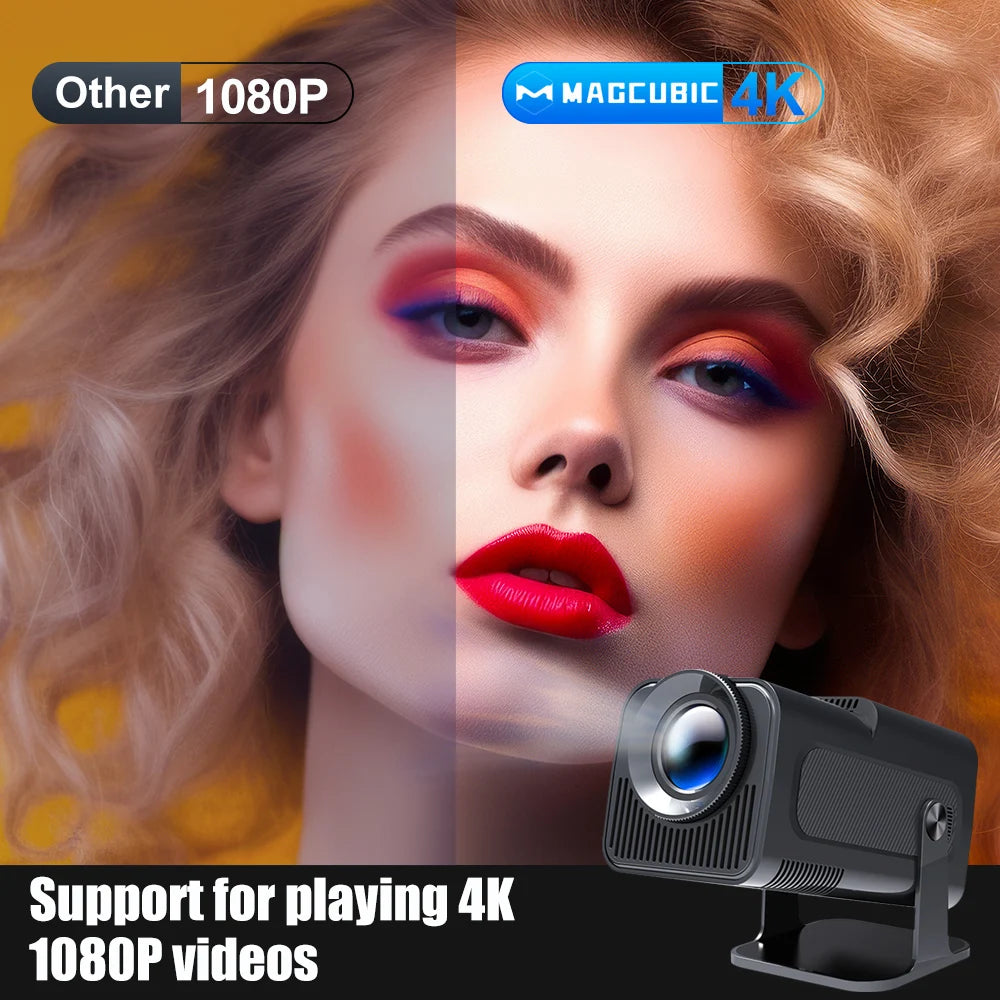 Magcubic Android 11 Full HD Projector with 4K Support - Portable Cinema Experience